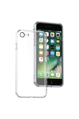 Apple Uyumlu iPhone Se 2020 Kılıf Lens Kamera Korumalı Şeffaf Kapak