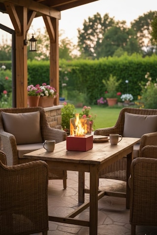 Muko Kırmızı Biyoetanol Masaüstü Şömine - 1 Lt Copart Yakıt Hediye