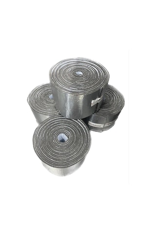 Kauçuk Bant Oto Ses Yalıtımı 6mm Alüminyum Folyolu 20 Cm X 10 Metre