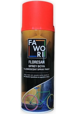 Fawori Floresan Sprey Boya Kırmızı 400 ML.