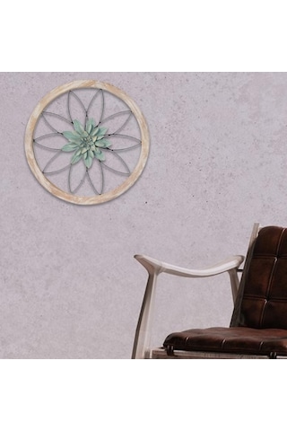 Pazly Yeşil Suntek Sanatı Metal Duvar Dekoru Dekorasyonu Çiçek Asma Mt