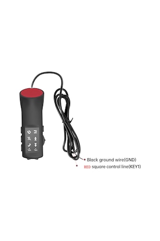 Fosenze Araba Direksiyon Kontrol Butonu 8 Tuşlu Işıklı Ekranlı Universal Android Multimedya Sistemi Uyumlu Siyah Abs+pc