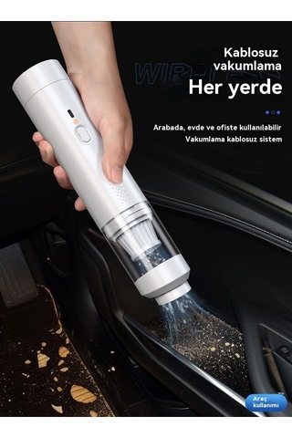 Emme Ve Üfleme İçin Araca Monteli El Tipi Fırçasın Elektrikli Süpürge