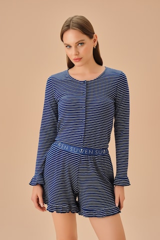 Suwen Elsa Maskülen Şort Takımı Sh25193667b956 Mavi