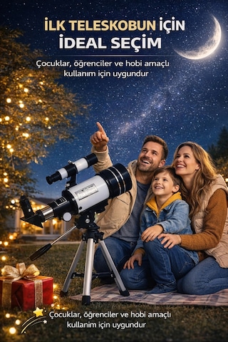 Dailytech Profesyonel Astronomik Monoküler Teleskop Ay & Yıldız Gözlemi Eğitici Güçlü Optik Tripodlu Set