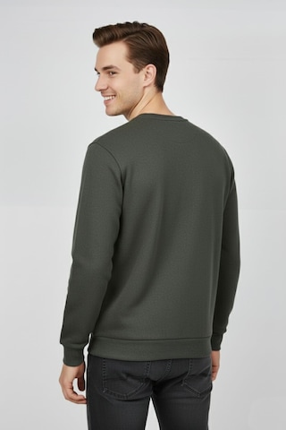Baglan Erkek Büyük Beden Sıfır Yaka Selanik Sweatshirt Bgl-st04871 Haki