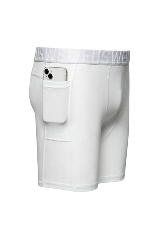 Weweus Beyaz Gizli Cepli Erkek Uzun Boxer Beyaz