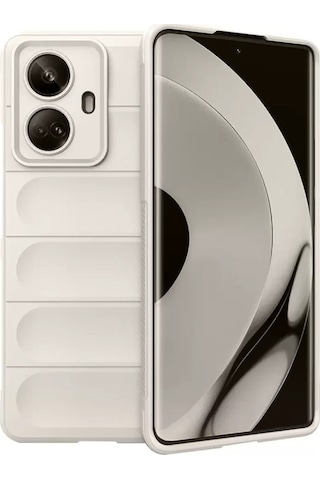 Newface Realme 10 Pro 5g Kılıf Optimum Silikon - Krem