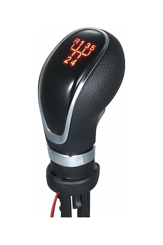 Moly Opel Astra Corsa Uyumlu Kırmızı Işıklı Manuel 5 Vites Topu Siyah Renkli