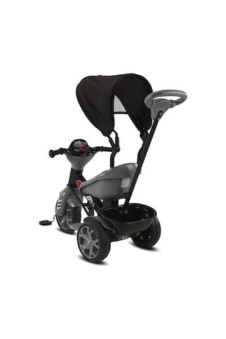 Babyhope 121 Bobo Üç Tekerlekli Ebeveyn Kontrollü Bisiklet Çocuk Bisikleti Gri 03012160,gri Çocuk Bisikleti
