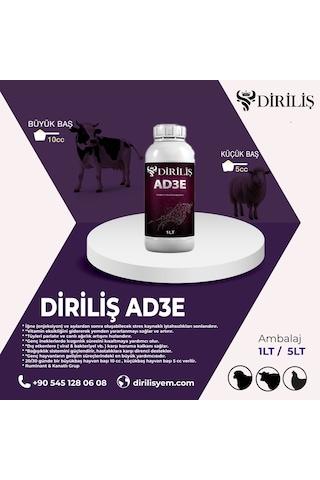 Diriliş Ad3e 1lt Yem Katkı