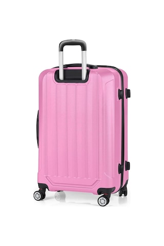 Polo&sky Spring Model Pembe Renk Orta Boy Valiz Bavul Pembe