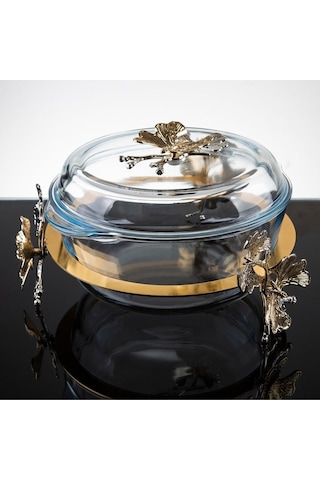 Atabey Home Kapaklı Kelebek Ayaklı Yuvarlak Borcam Tencere Paşabahçe