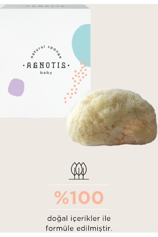 Agnotis Baby Natural Sponge Doğal Duş Süngeri