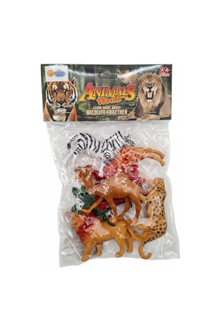 8 Parça Safari Vahşi Hayvan Figür Seti Aslan, Zürafa, Zebra, Deve Ve Aksesuarlar 3+ Yaş