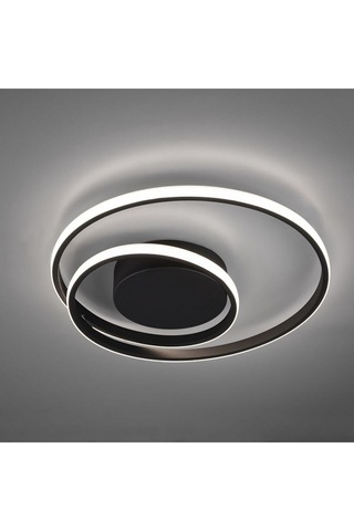 Ledli Tavan Tipi Salto Plafonyer Avize Siyah - Sarı