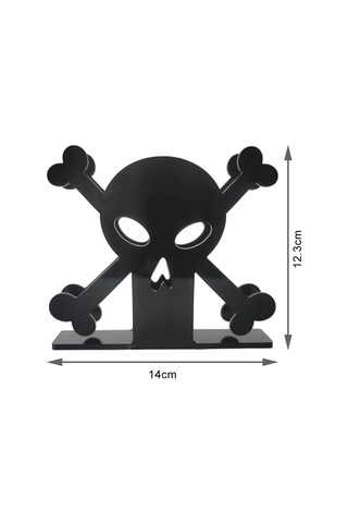 Sones 2 Adet Yx013-2 Akrilik Kafatası Masa Kağıt Havlu Düzenleyici Siyah