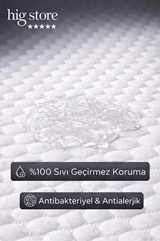 %100 Pamuk Sıvı Su Geçirmez Terletmez Hasta Altı Bebek Altı Yatağı Saran Yatak Koruyucu 160 200 Ebat