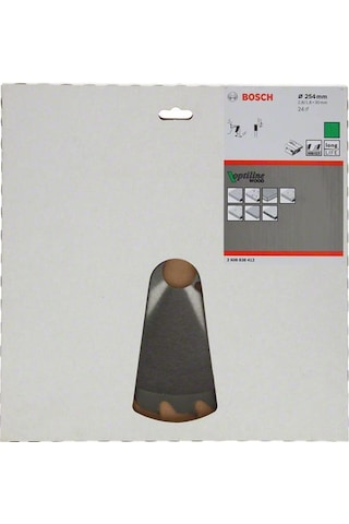 Bosch Optiline Wood 254x30 mm 24Diş (GTS 10) Daire Testere Bıçağı - 2608838412