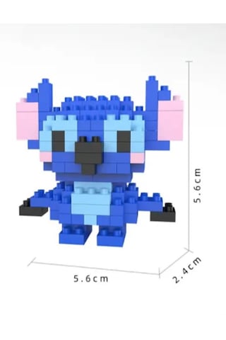 Bricks 3d Puzzle Yapı Blokları Seti - Stitch