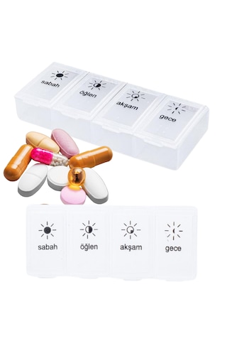 1 Adet Günlük İlaç Kutusu İlaç Kutusu Düzenleyici