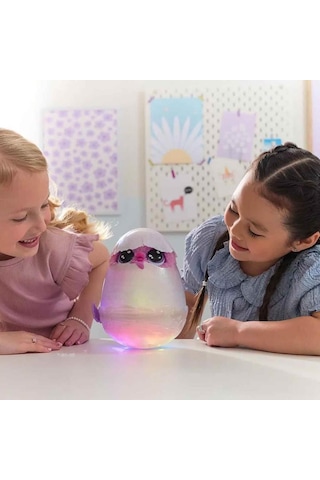 Spin Master Sesli Ve Işıklı Hatchimals Alive Mystery Hatch Pufficorn İnteraktif Peluş Sürpriz Yumurta - 6069132