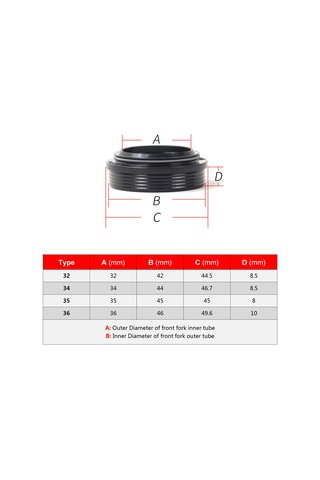 Kosona Dağ Bisikleti Amortisör Ön Fıçısı 32mm Toz/yağ Mermeri + Köpük Halka Seti İle 4'lü Kurulum Aracı Çok Renkli