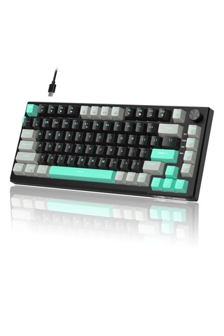 Magegee Sky81 83 Tuş Kablolu Rgb Hot-swap Gasket Gri-siyah Gaming Klavye