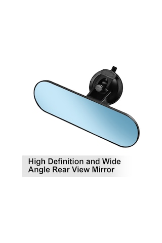 Gajeena Plastik Siyah Araç Geribakış Aynası - Geniş Görünüm, Hd Kalite, 220x65mm Boyutlu