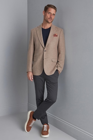 Erkek Bej Regularfıt / Rahat Kalıp Mono Yaka Ceket-10324 Bej
