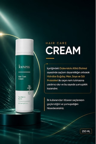 Louvess Aloe Vera Papatya Eki Süt Proteini Jojoba Eki Saç Bakım Kremi 400 ML