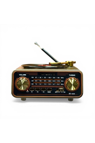 Rt-604 Nostaljik Trend Radyo,plakçalar Görünüm Bluetooth Nostalji Radyo