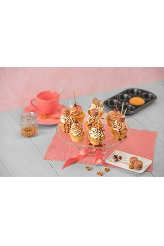 Für 6 Muffins 29 X 18 Cm Standardgröße Antihaftbeschichtet Kurze Backzeit Für Süße Und Herzhafte Rezepte Çok Renkli