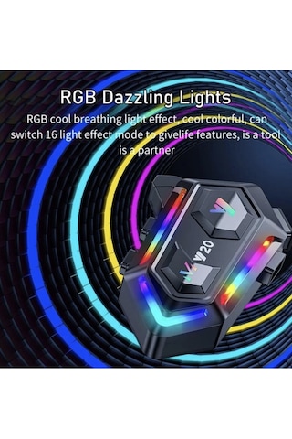 Upgrade Intercom Rgb Led Işıklı Telsiz Özellikli Motosiklet Kask Kulaklığı Interkom Siyah