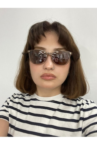 Target Tk307 C.1111 51ekt Kadın Polarize Klipsli Mavi Işık Korumalı Ekran Gözlüğü Şeffaf - Kahverengi