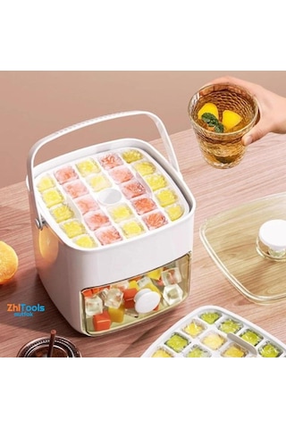 Zhltools Buz Kalıp Ve Saklama Kutusu Beyaz