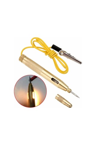 Wellhise 7747 12v Araç Oto Araba Kontrol Test Kalemi Timsah Ağızlı Elektrik Kalemi