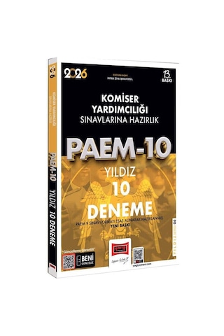 Yargı 2026 Paem Komiser Yardımcılığı Sınavlarına Hazırlık Yıldız 10 Deneme