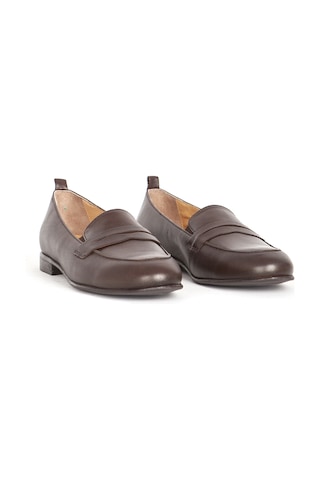 Dericlub Kadın Gerçek Deri Loafer Br 04037 Kahverengi