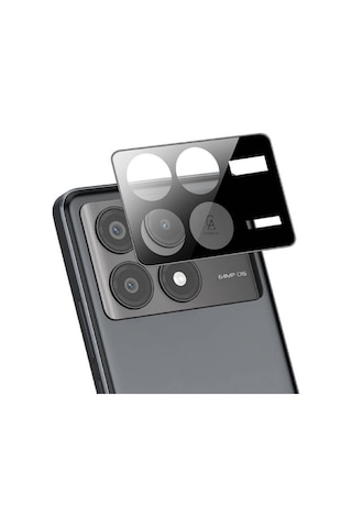 Xiaomi Poco X6 Pro Uyumlu Kamera Lens Koruyucu Tam Kaplayan Kavisli Kamera Lens Koruyucu