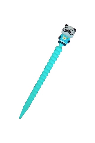 Panda Versatil Kalem 0.7mm Uçlu Kalem 1 Adet Sevimli Gözlüklü Sevimli Panda Mekanik Uçlu Kurşun Kalem 001