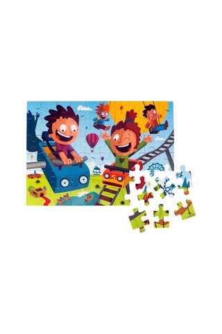 60 Parça Yer Puzzle Lunapark