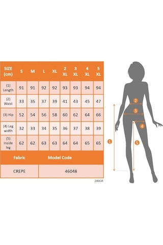 Ahes Shopping Kadın Yüksek Bel Krep Pantolon Yeşil