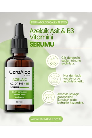 Ceraalba Azelaik Asit & B3 Vitamin Serumu