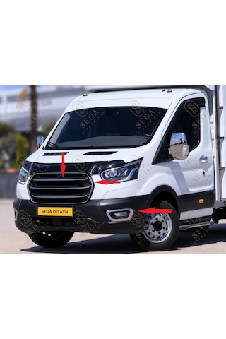 Transit Krom Ön Panjur + Panjur Çerçevesi İnce Model + Sis Çerçevesi 2019 Ve Sonrası Set P. Çelik
