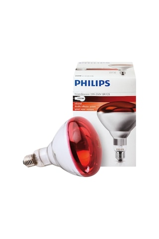 Philips 250W E27 Infrared Kızmızı Işık Isı Veren Ampul Philips 250W E27 Infrared Kızmızı Işık Isı Veren Ampul