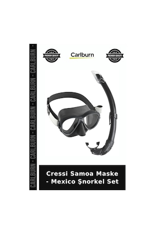 Özel Seri Cressi Samoa Maske - Mexico Şnorkel Set Su Sporu Dalış Ekipmanı Yüzme Aleti Clear-Pink