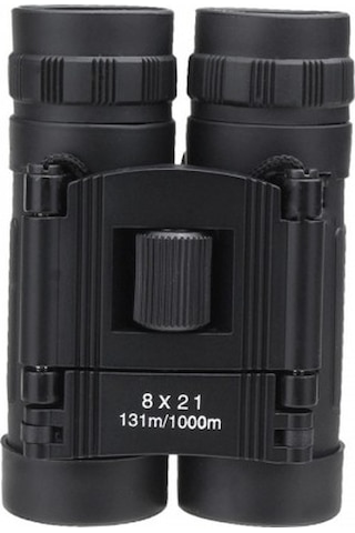 Nikula 8x21 Av Dürbünü - 131m/1000m - Kauçuk Kaplama Siyah