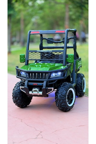 Utv X Alpha 24 Volt 4 Çekerli 800 Watt Akülü Araba Eva Teker Yeşil