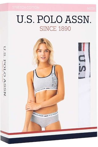 U.S. Polo Assn. Kadın Kırmızı Büstiyer Şort Takım 66255